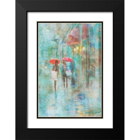 Rainy in Paris IV Black Modern Wood Framed Art Print with Double Matting by Murdock, Ramona