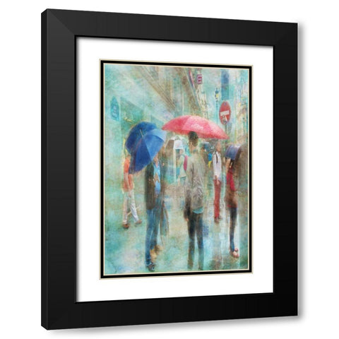 Rainy in Paris VI Black Modern Wood Framed Art Print with Double Matting by Murdock, Ramona