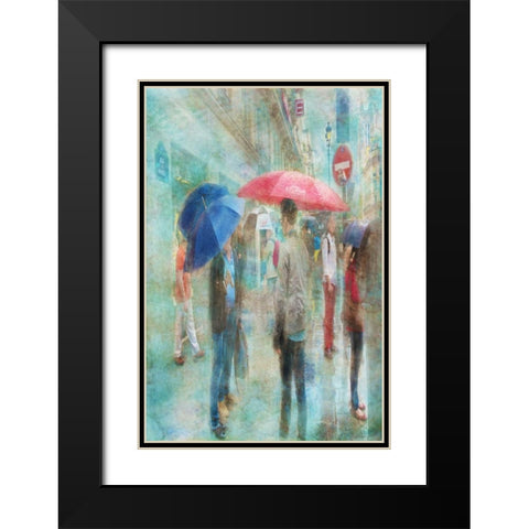Rainy in Paris VI Black Modern Wood Framed Art Print with Double Matting by Murdock, Ramona