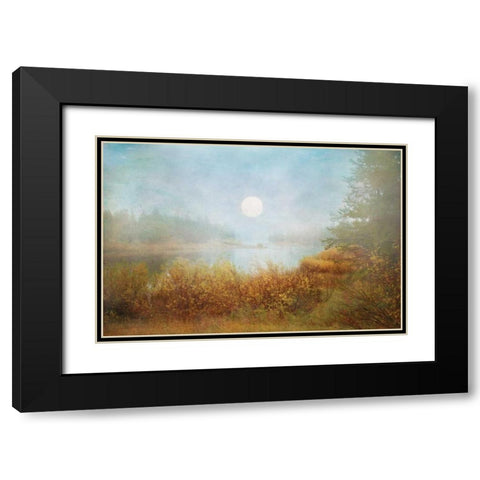 Foggy Sunrise Black Modern Wood Framed Art Print with Double Matting by Murdock, Ramona