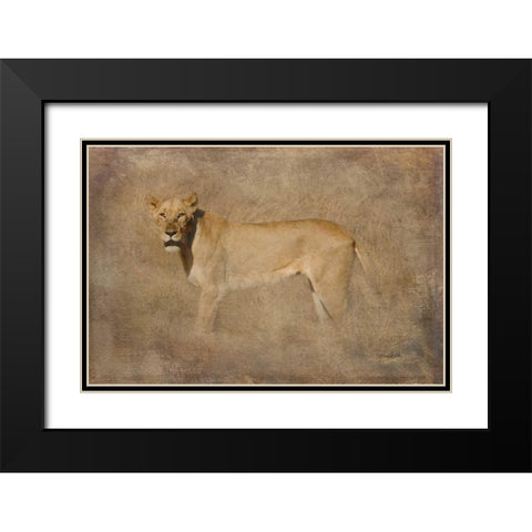 Queen Black Modern Wood Framed Art Print with Double Matting by Murdock, Ramona