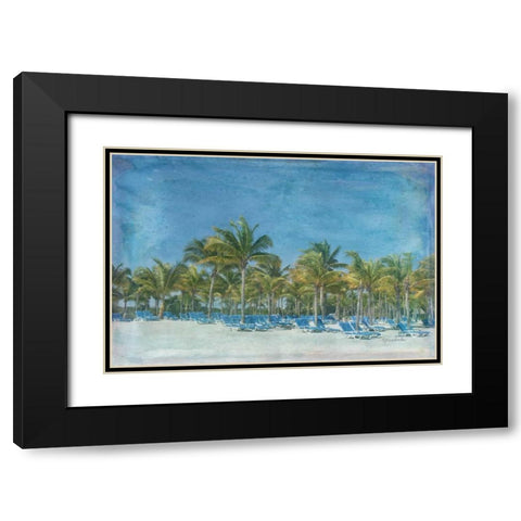 Paradise II Black Modern Wood Framed Art Print with Double Matting by Murdock, Ramona