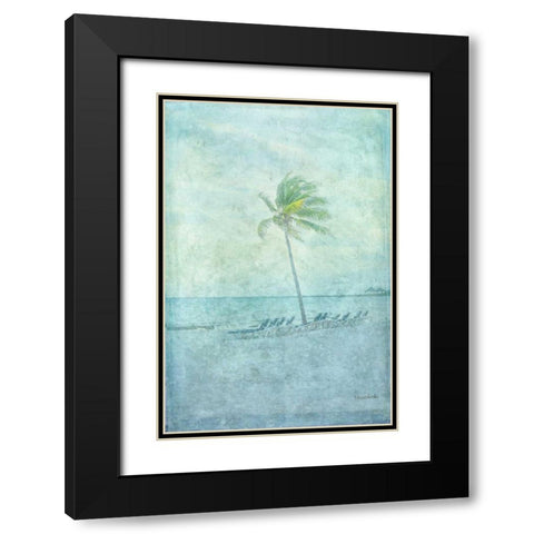 Palm I Black Modern Wood Framed Art Print with Double Matting by Murdock, Ramona