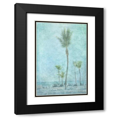 Palm III Black Modern Wood Framed Art Print with Double Matting by Murdock, Ramona