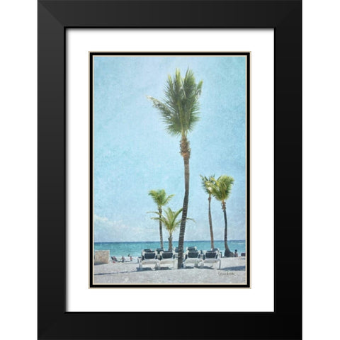 Palm IV Black Modern Wood Framed Art Print with Double Matting by Murdock, Ramona