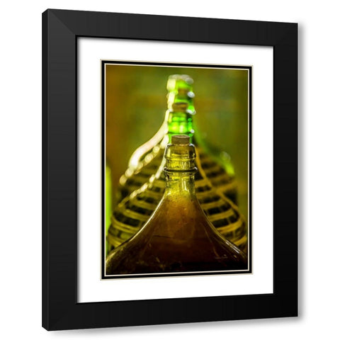 Gin Jugs Black Modern Wood Framed Art Print with Double Matting by Murdock, Ramona