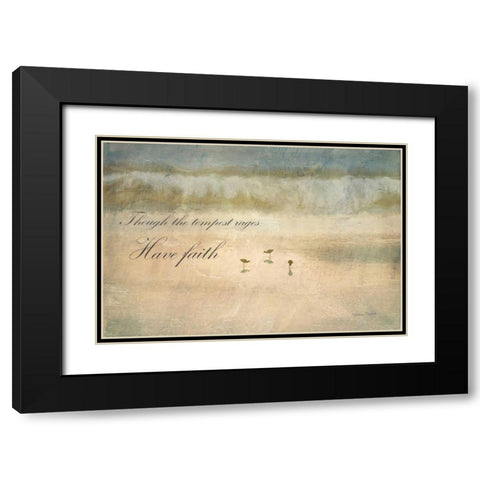 Have Faith Black Modern Wood Framed Art Print with Double Matting by Murdock, Ramona