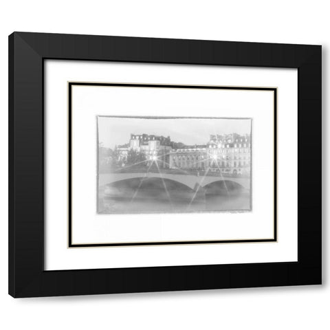 Dawn Alone the Seine Black Modern Wood Framed Art Print with Double Matting by Murdock, Ramona