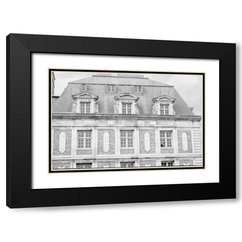 Paris House Black Modern Wood Framed Art Print with Double Matting by Murdock, Ramona