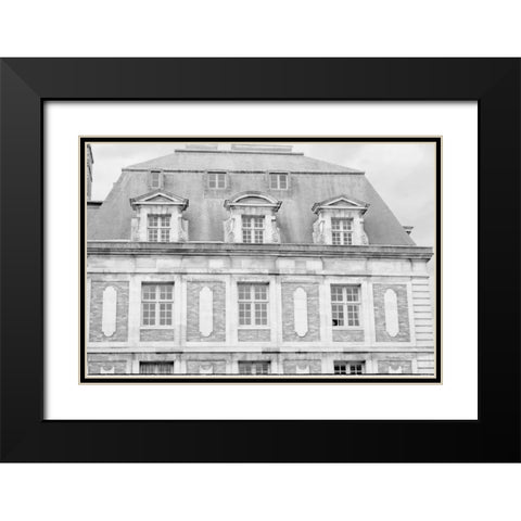 Paris House Black Modern Wood Framed Art Print with Double Matting by Murdock, Ramona