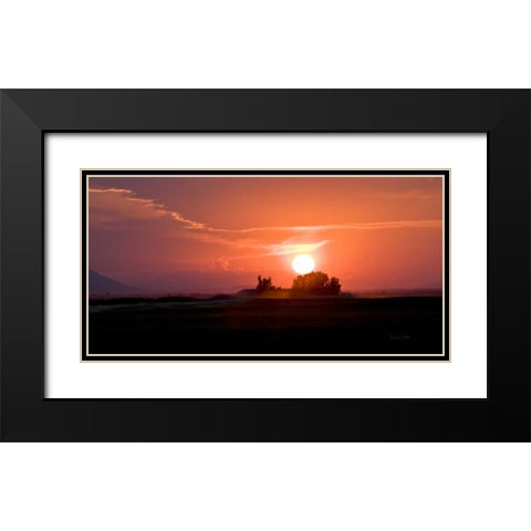 Idaho Sunset Black Modern Wood Framed Art Print with Double Matting by Murdock, Ramona