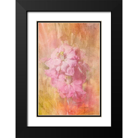 Snap Dragon Black Modern Wood Framed Art Print with Double Matting by Murdock, Ramona