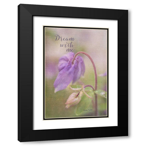 Dream With Me Black Modern Wood Framed Art Print with Double Matting by Murdock, Ramona