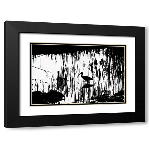 Tranquility Black Modern Wood Framed Art Print with Double Matting by Murdock, Ramona