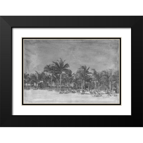 Paradise Black Modern Wood Framed Art Print with Double Matting by Murdock, Ramona