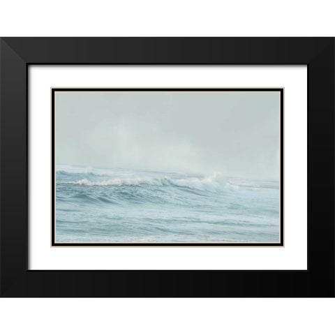 Stormy Sea Black Modern Wood Framed Art Print with Double Matting by Murdock, Ramona