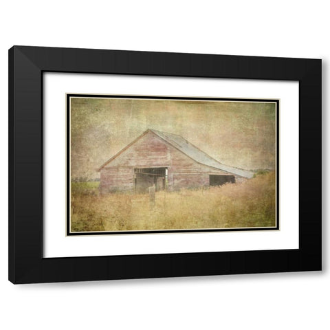 Tractor Barn Black Modern Wood Framed Art Print with Double Matting by Murdock, Ramona