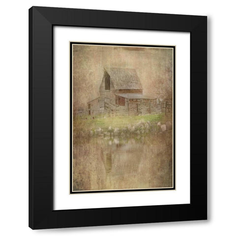 The Old Cope Place Black Modern Wood Framed Art Print with Double Matting by Murdock, Ramona