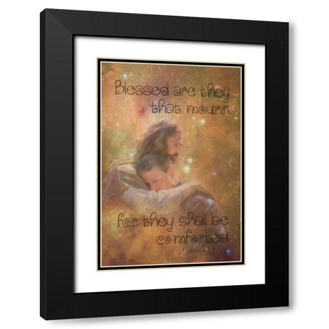 Comfort Black Modern Wood Framed Art Print with Double Matting by Murdock, Ramona