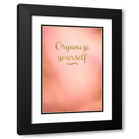 Organize Yourself Black Modern Wood Framed Art Print with Double Matting by Murdock, Ramona