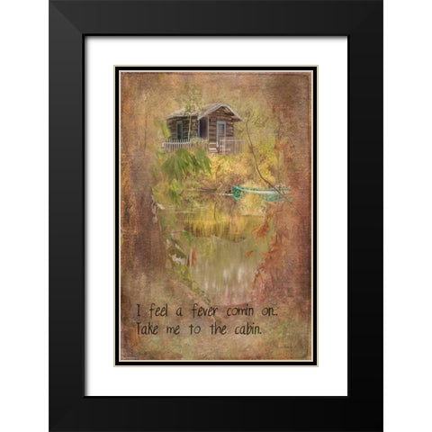 Take Me to the Cabin Black Modern Wood Framed Art Print with Double Matting by Murdock, Ramona