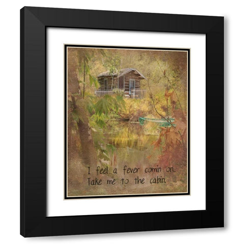 Take Me to the Cabin Mod Black Modern Wood Framed Art Print with Double Matting by Murdock, Ramona