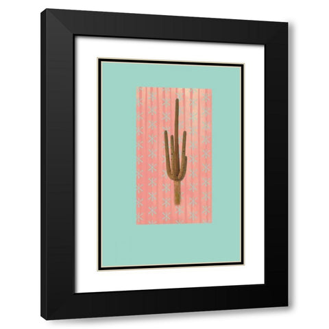 Saguaro Cactus Black Modern Wood Framed Art Print with Double Matting by Murdock, Ramona