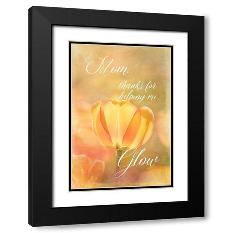 Helping Me Glow Black Modern Wood Framed Art Print with Double Matting by Murdock, Ramona