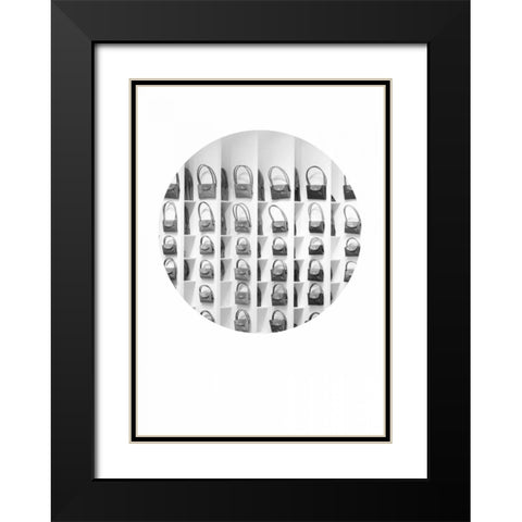 Circle of Purse Black Modern Wood Framed Art Print with Double Matting by Murdock, Ramona