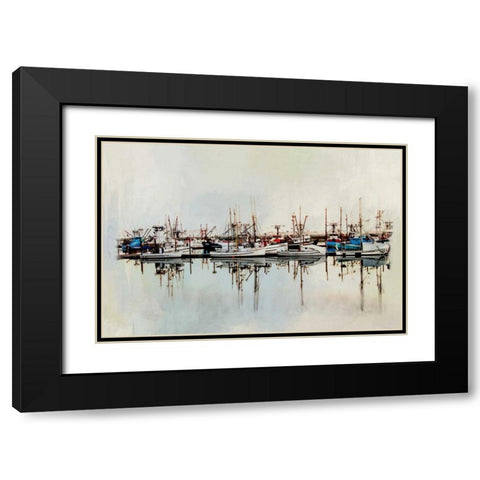 Safe Harbor Black Modern Wood Framed Art Print with Double Matting by Murdock, Ramona