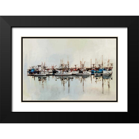 Safe Harbor Black Modern Wood Framed Art Print with Double Matting by Murdock, Ramona