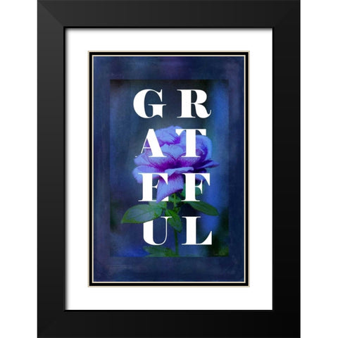 Grateful Black Modern Wood Framed Art Print with Double Matting by Murdock, Ramona