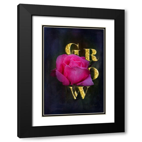 Grow Black Modern Wood Framed Art Print with Double Matting by Murdock, Ramona