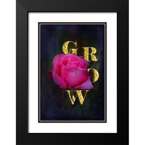 Grow Black Modern Wood Framed Art Print with Double Matting by Murdock, Ramona