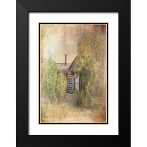 Some Place in Time Black Modern Wood Framed Art Print with Double Matting by Murdock, Ramona