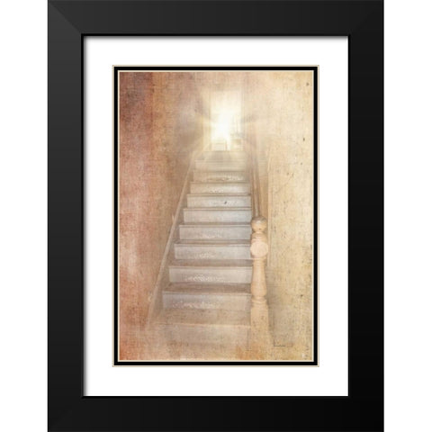 Stairway Up Black Modern Wood Framed Art Print with Double Matting by Murdock, Ramona