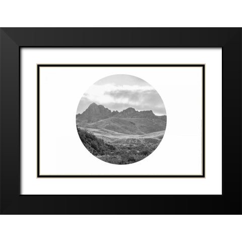 Wild Country Black Modern Wood Framed Art Print with Double Matting by Murdock, Ramona