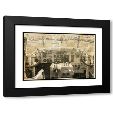 Concord Cockpit Black Modern Wood Framed Art Print with Double Matting by Murdock, Ramona