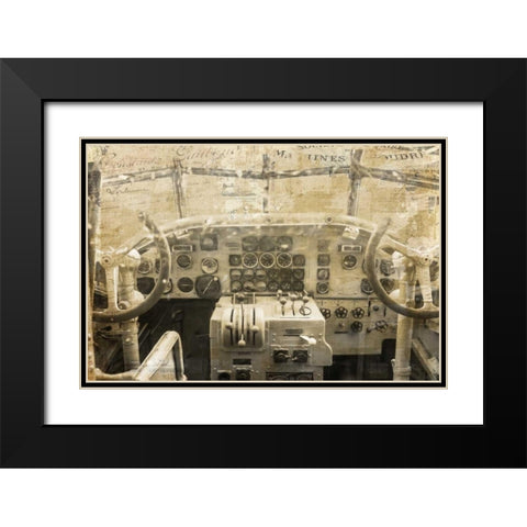 Concord Cockpit Black Modern Wood Framed Art Print with Double Matting by Murdock, Ramona