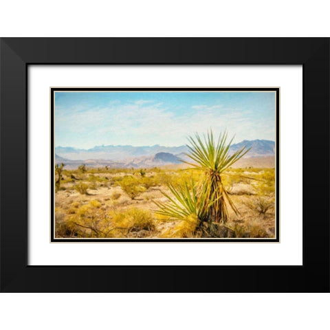 Utah Desert Yucca Black Modern Wood Framed Art Print with Double Matting by Murdock, Ramona