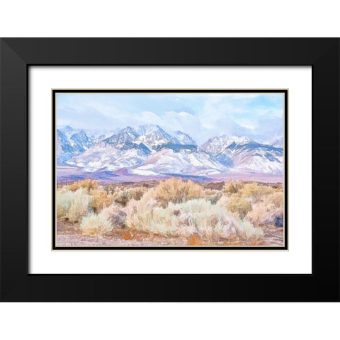 High Desert Vista III Black Modern Wood Framed Art Print with Double Matting by Murdock, Ramona