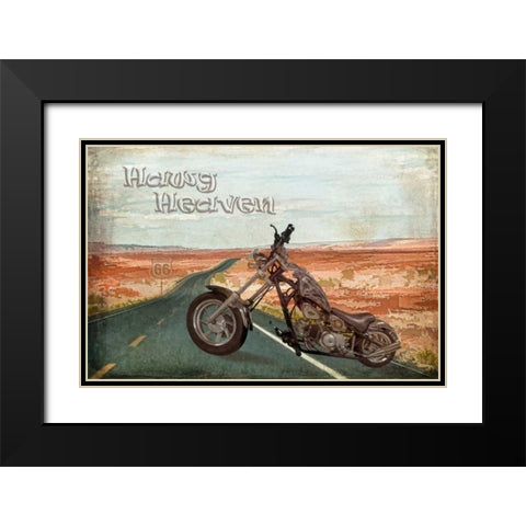 Hawg Heaven Black Modern Wood Framed Art Print with Double Matting by Murdock, Ramona