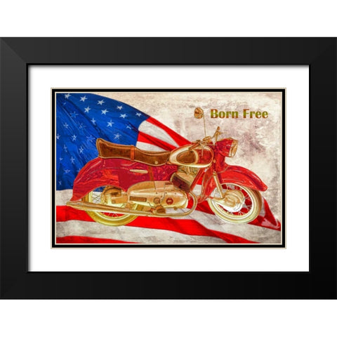 Born Free Black Modern Wood Framed Art Print with Double Matting by Murdock, Ramona