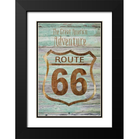 The Great American Adventure Black Modern Wood Framed Art Print with Double Matting by Murdock, Ramona