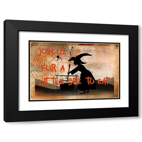 Join Us for a Bit to Eat Black Modern Wood Framed Art Print with Double Matting by Murdock, Ramona