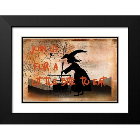 Join Us for a Bit to Eat Black Modern Wood Framed Art Print with Double Matting by Murdock, Ramona