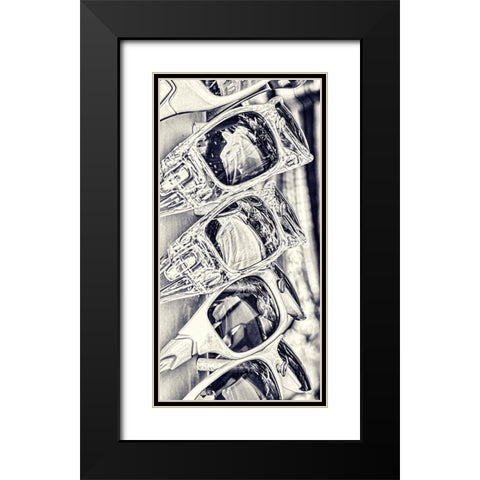 Cool Glass II Black Modern Wood Framed Art Print with Double Matting by Murdock, Ramona
