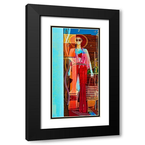 Lady on Display II Black Modern Wood Framed Art Print with Double Matting by Murdock, Ramona