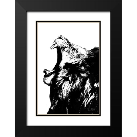 The King Black Modern Wood Framed Art Print with Double Matting by Murdock, Ramona