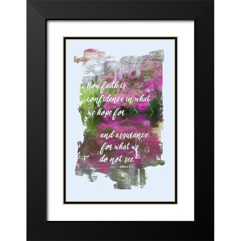 Faith Is Black Modern Wood Framed Art Print with Double Matting by Murdock, Ramona